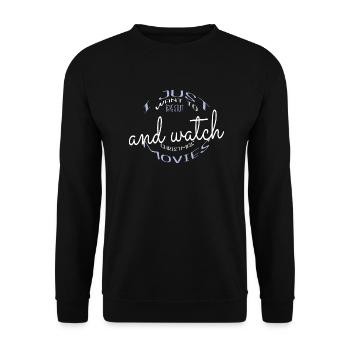 Blague Dino Mignon Dinosaure Fan Geek Dictons Muffin - Sweat-shirt Unisexe - noir - Devant - Alina (178cm) & Michal (187cm)
