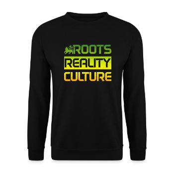 Reggae Musik Rastafari Jamaika - Unisex Pullover - Schwarz - Vorne - Alina (178cm) & Michal (187cm)