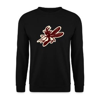 Mücke - Unisex Pullover - Schwarz - Vorne - Alina (178cm) & Michal (187cm)