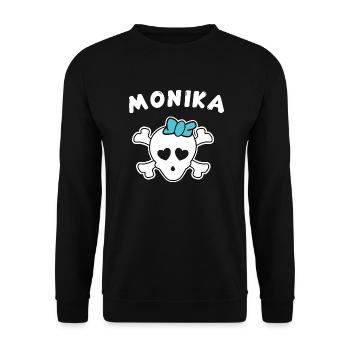Pirate Monika Design pour les filles et les femmes - Sweat-shirt Unisexe - noir - Devant - Alina (178cm) & Michal (187cm)