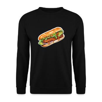 Banh Mi - Unisex Sweatshirt - black - Front - Alina (178cm) & Michal (187cm)