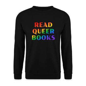 Lire des livres queer - Sweat-shirt Unisexe - noir - Devant - Alina (178cm) & Michal (187cm)