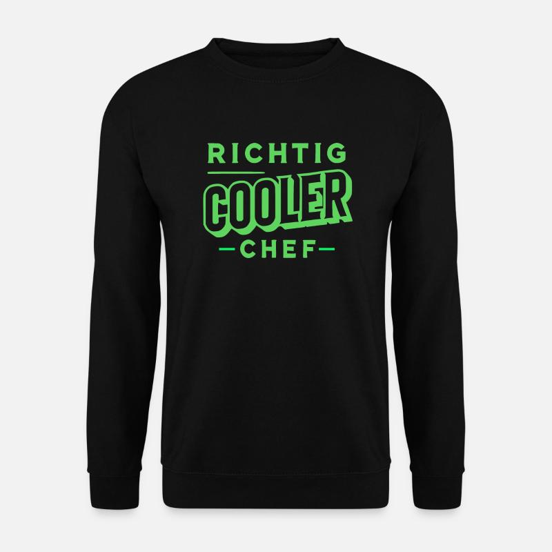 Richtig cooler Chef - Unisex Pullover - Schwarz