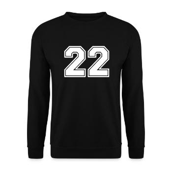 22 - Unisex Sweatshirt - black - Front - Alina (178cm) & Michal (187cm)