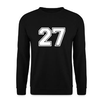 27 - Sweat-shirt Unisexe - noir - Devant - Alina (178cm) & Michal (187cm)