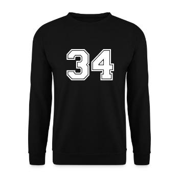 34 - Unisex Pullover - Schwarz - Vorne - Alina (178cm) & Michal (187cm)