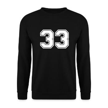 33 - Unisex Sweatshirt - black - Front - Alina (178cm) & Michal (187cm)