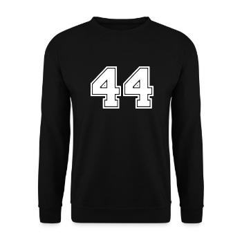 44 - Unisex Sweatshirt - black - Front - Alina (178cm) & Michal (187cm)