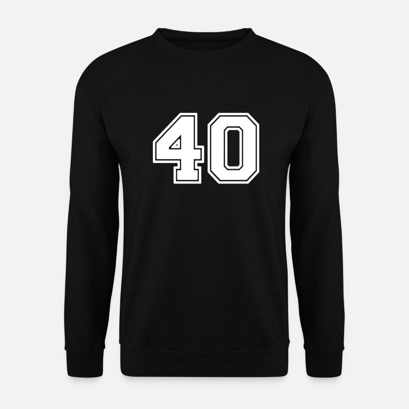 Number 40 - Unisex Sweatshirt - black