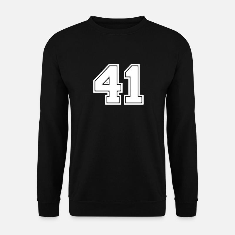 Number 41 - Unisex Sweatshirt - black