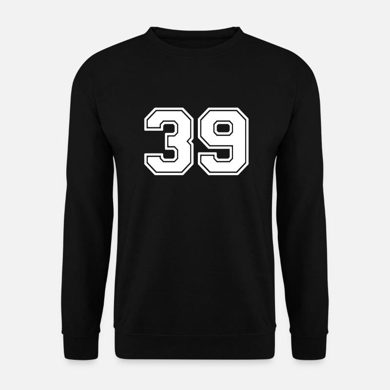 Number 39 - Unisex Sweatshirt - black