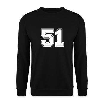 51 - Unisex Sweatshirt - black - Front - Alina (178cm) & Michal (187cm)