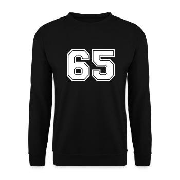 65 - Unisex Sweatshirt - black - Front - Alina (178cm) & Michal (187cm)