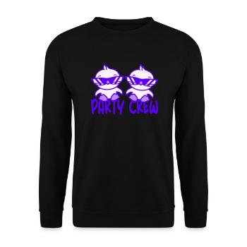 Two Chicks Party Crew Chicks Birds 2 Friends Team - Unisex Sweatshirt - black - Front - Alina (178cm) & Michal (187cm)
