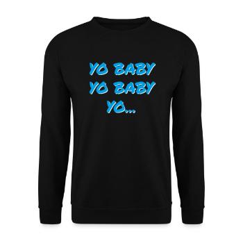 YO BABY YO BABY YO - Unisex Pullover - Schwarz - Vorne - Alina (178cm) & Michal (187cm)