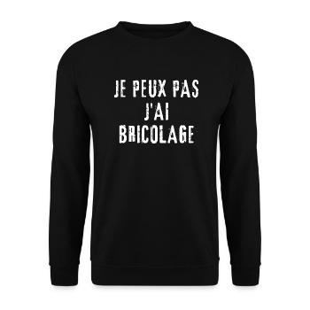 Ich kann nicht DIY - Unisex Pullover - Schwarz - Vorne - Alina (178cm) & Michal (187cm)