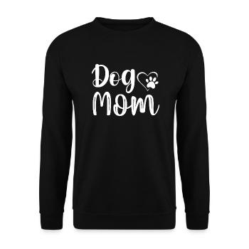 Motif de maman chien élégant pour les amoureux des chiens - Sweat-shirt Unisexe - noir - Devant - Alina (178cm) & Michal (187cm)