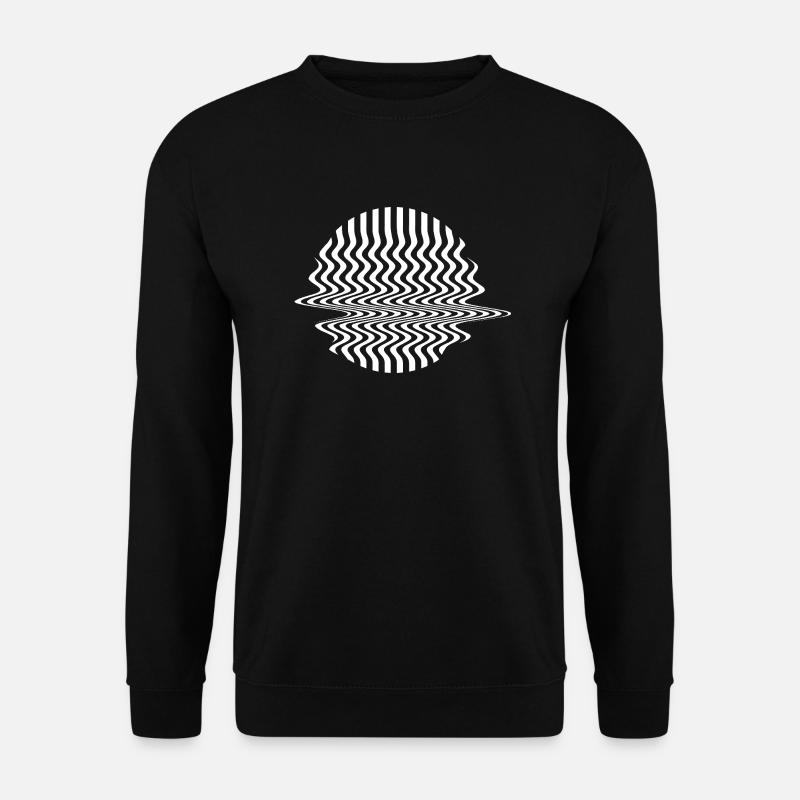 Conception géométrique glitchée - Sweat-shirt Unisexe - noir