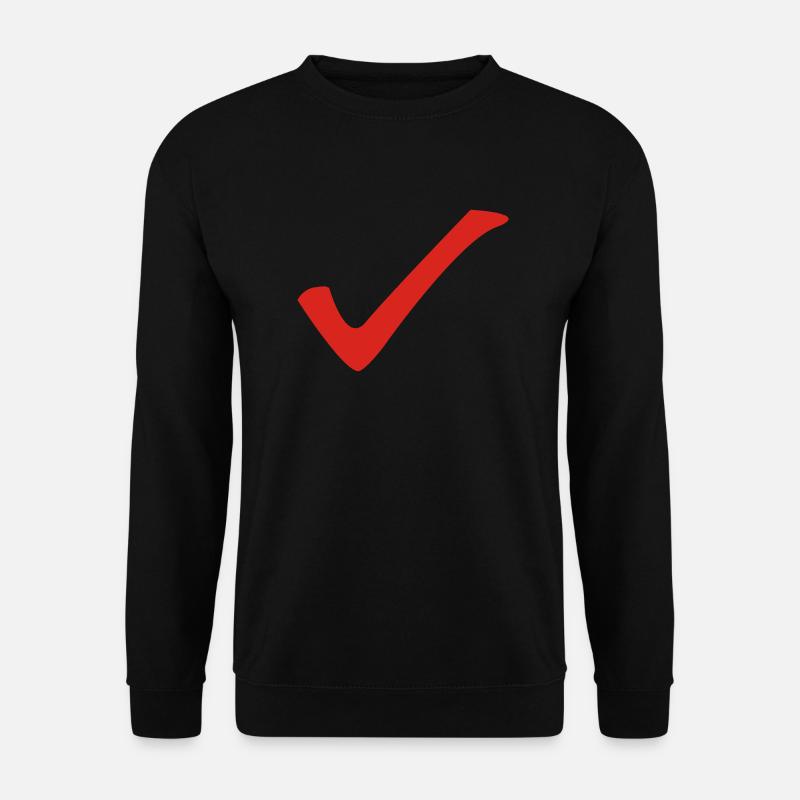 Check - hook - Unisex Sweatshirt - black