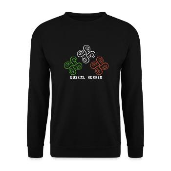 basque country - Unisex Sweatshirt - black - Front - Alina (178cm) & Michal (187cm)