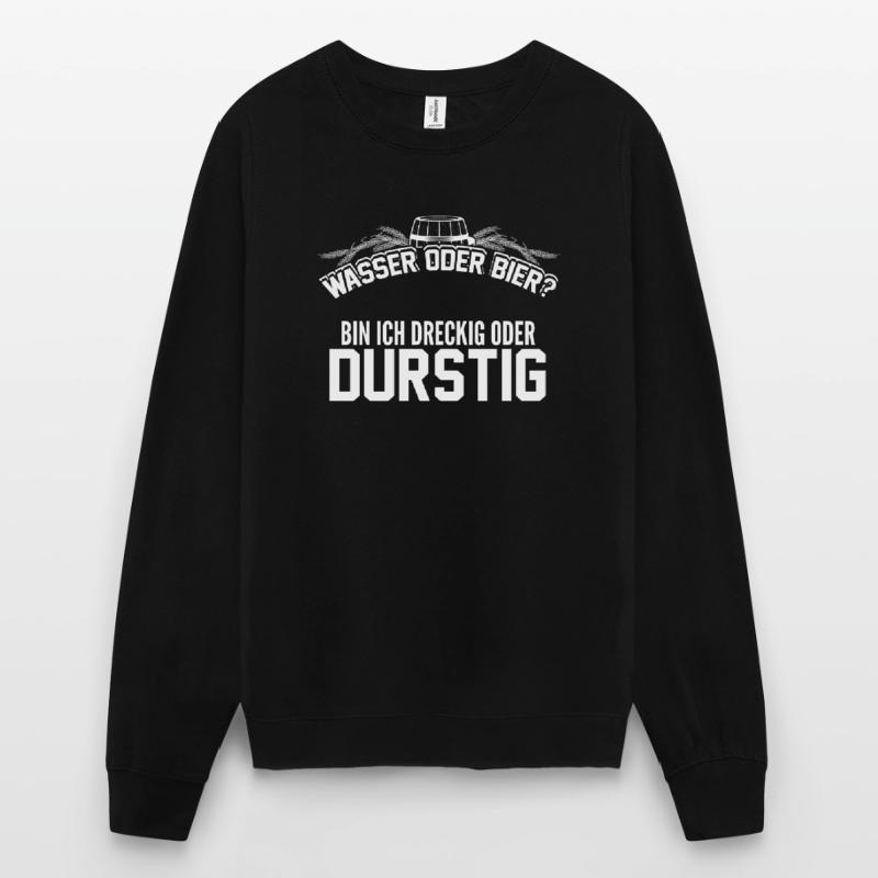 Bier - Wasser oder Bier Unisex Pullover
