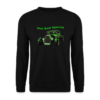 Hot Rod - Unisex Pullover - Schwarz - Vorne - Alina (178cm) & Michal (187cm)