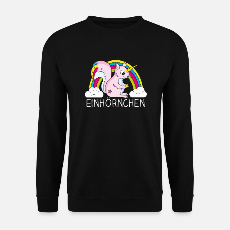 Einhoernchen - Unisex Pullover - Schwarz