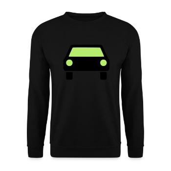 Auto Symbol - Unisex Pullover - Schwarz - Vorne - Alina (178cm) & Michal (187cm)