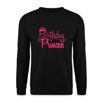 princess prinzessin krone koenigin girl maedchen p - Unisex Pullover - Schwarz - Vorne - Alina (178cm) & Michal (187cm)