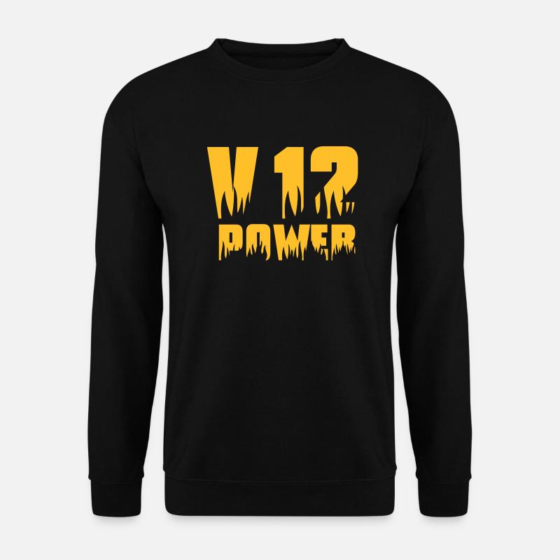 V12 POWER - Unisex Pullover - Schwarz