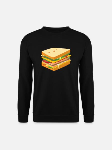 Süßes Sandwich - Unisex Pullover - Schwarz