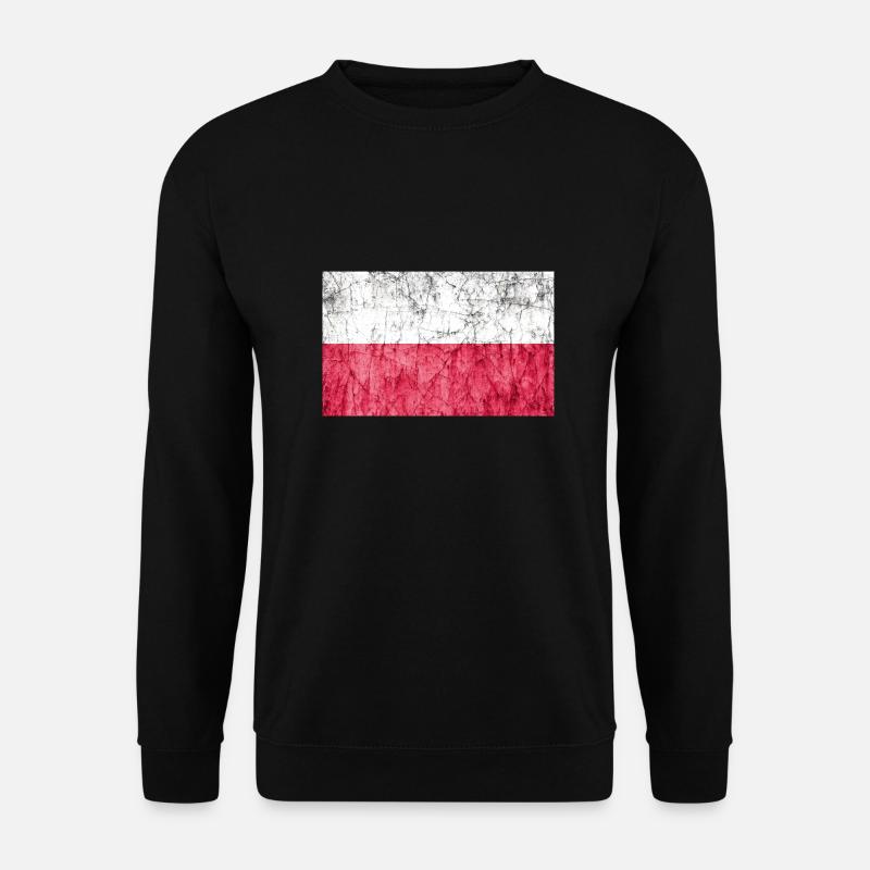 flagge polen - Unisex Pullover - Schwarz