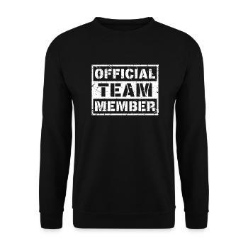 Official Team Member (Used) - Unisex Sweatshirt - black - Front - Alina (178cm) & Michal (187cm)