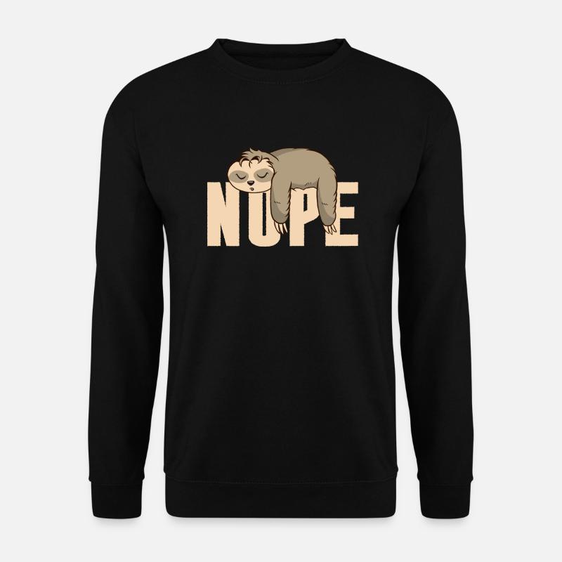 Nope sloth - Unisex Sweatshirt - black