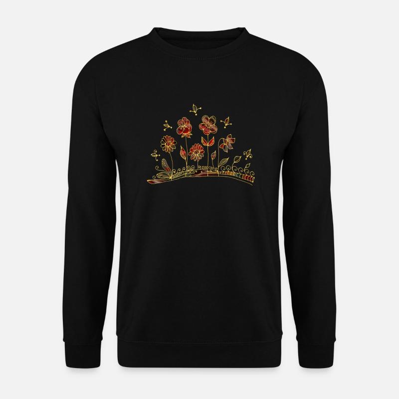 Flowers - Unisex Sweatshirt - black