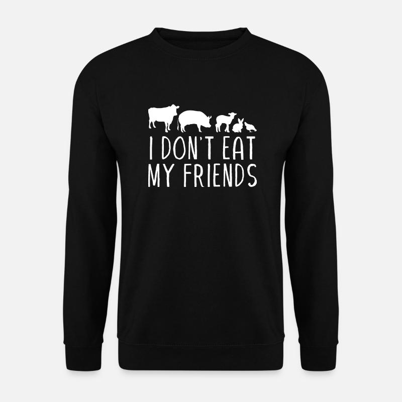 I don't eat my friends - Unisex Pullover - Schwarz