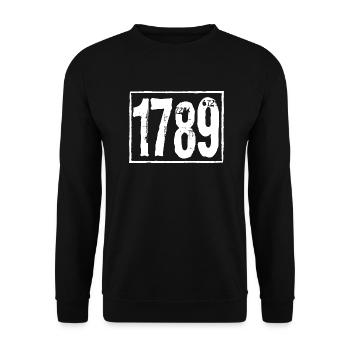 1789 Révolution française - Sweat-shirt Unisexe - noir - Devant - Alina (178cm) & Michal (187cm)