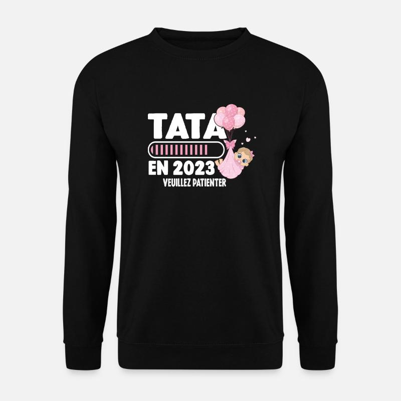 Annonce Grossesse Originale Future Tata En 2023 - Sweat-shirt Unisexe - noir