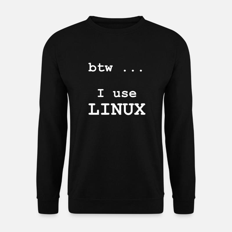 J’utilise Linux - Sweat-shirt Unisexe - noir