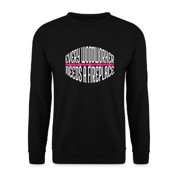 dictons sexy charpentier tshirts citation drôle - Sweat-shirt Unisexe - noir - Devant - Alina (178cm) & Michal (187cm)