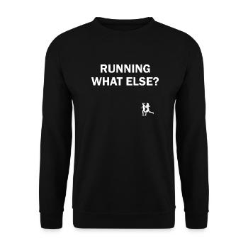 Triathlon Swim Bike Run Marathon - Unisex Pullover - Schwarz - Vorne - Alina (178cm) & Michal (187cm)