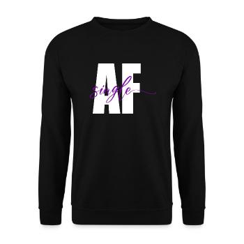 Célibataire Comme maudit - Sweat-shirt Unisexe - noir - Devant - Alina (178cm) & Michal (187cm)