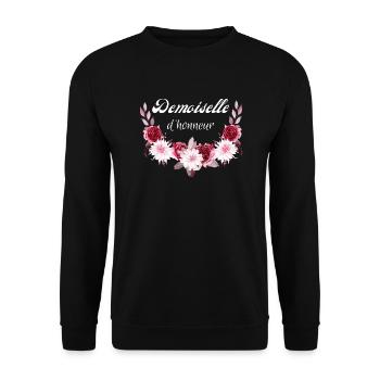 demoiselle d'honneur - Sweat-shirt Unisexe - noir - Devant - Alina (178cm) & Michal (187cm)