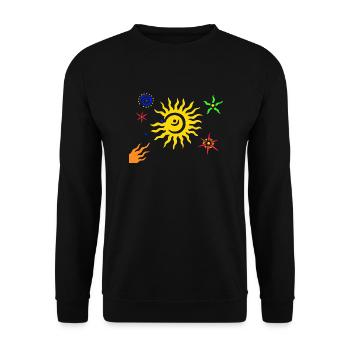Universe - Unisex Sweatshirt - black - Front - Alina (178cm) & Michal (187cm)
