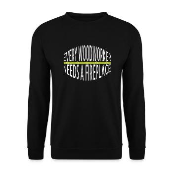 apprentice lets play carpenter tshirts funny - Unisex Sweatshirt - black - Front - Alina (178cm) & Michal (187cm)