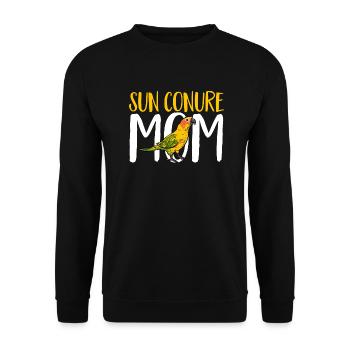 Molinasittich Perroquet Oiseau Perruche du Soleil - Sweat-shirt Unisexe - noir - Devant - Alina (178cm) & Michal (187cm)