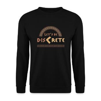 Antike Griechische Mythologie und Griechisches - Unisex Pullover - Schwarz - Vorne - Alina (178cm) & Michal (187cm)