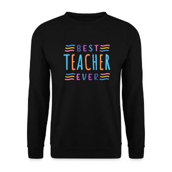 meilleur professeur de tous les temps - Sweat-shirt Unisexe - noir - Devant - Alina (178cm) & Michal (187cm)