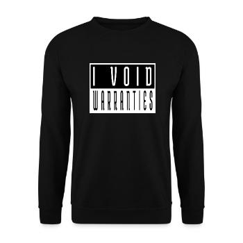 humor baseballshirt baseballsweatshirt statement - Unisex Pullover - Schwarz - Vorne - Alina (178cm) & Michal (187cm)