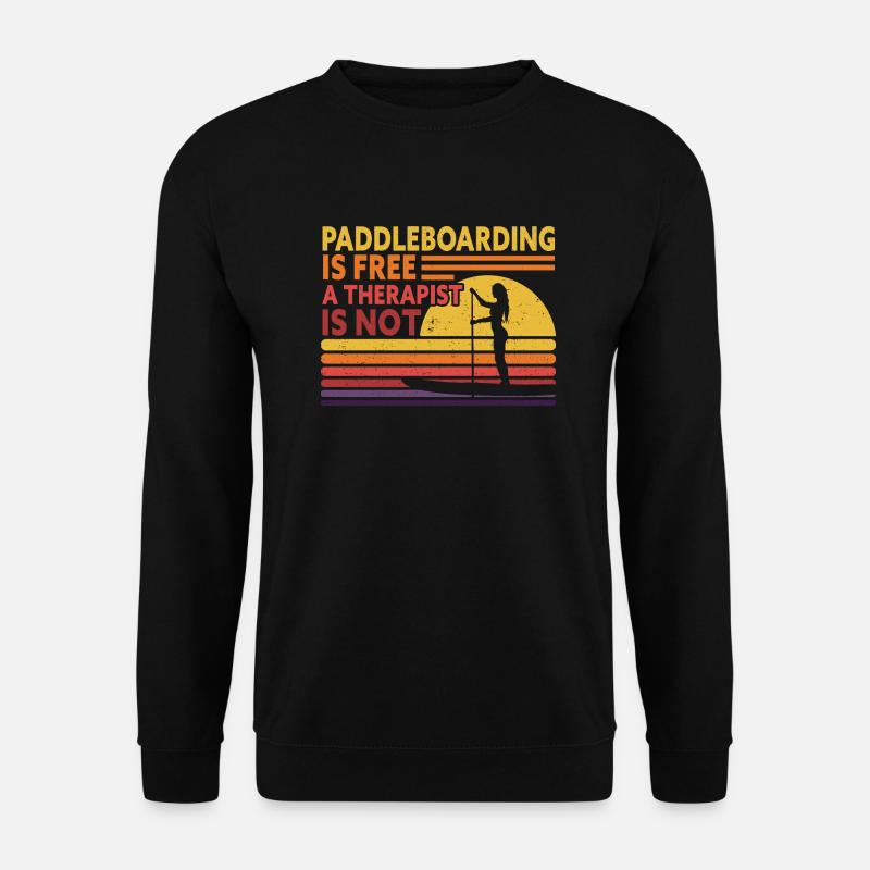 SUP Paddle Board Paddleboarding - Unisex Pullover - Schwarz